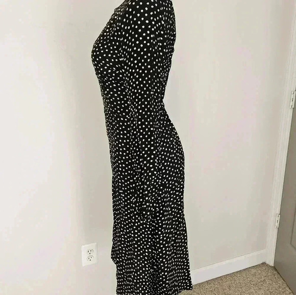 Anthropologie Agatha Polka-Dot Midi Dress Size 2 - Picture 6 of 15
